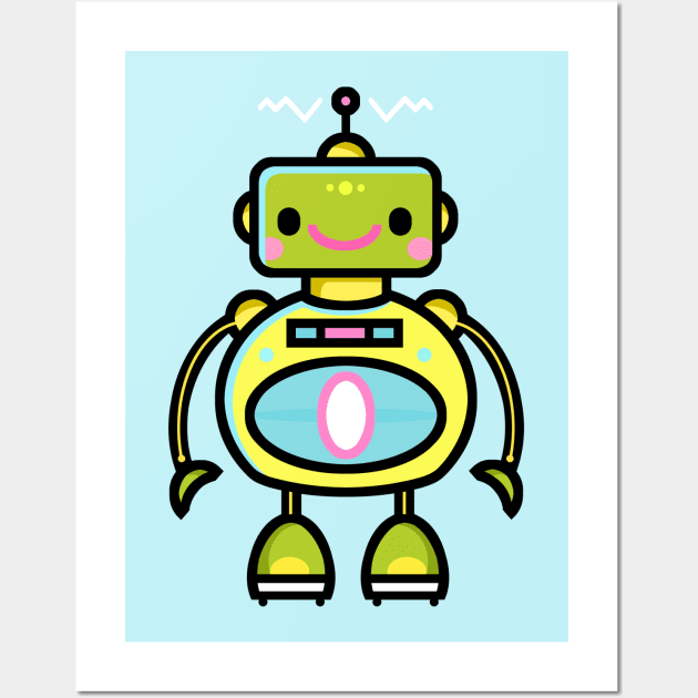 Robot Wall Art by AdrianaStore